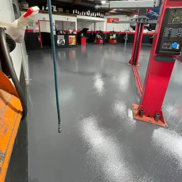 Vehicle Servicing - resin flooring - Terratuff Vehicle Servicing - resin flooring - Terratuff