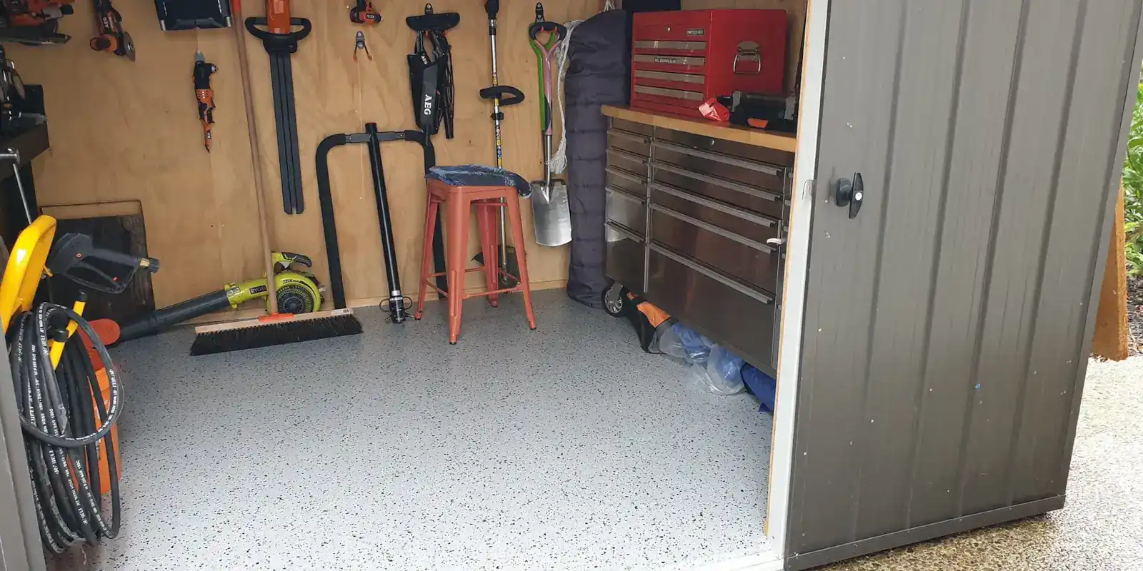 terraflake shed floor
