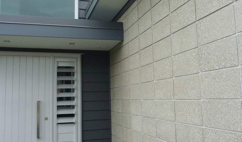 honed-concrete exterior -wall